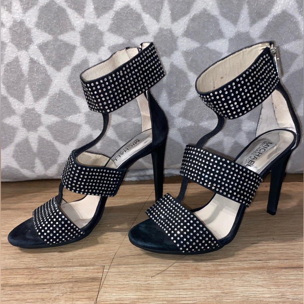 Michael Kors black studded heels
